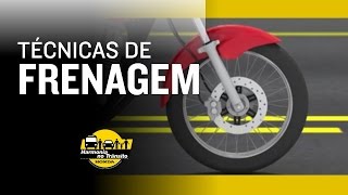 Técnicas de Frenagem de Moto  Harmonia no Trânsito [upl. by Ahsetal]