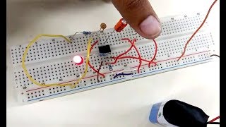 DarkLight Detector Using 555 Timer amp LDR Circuit  Electronics Mini Project [upl. by Asseniv]