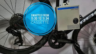 How to swap from 1130 to 1134 cassette without chain replacement [upl. by Lancaster584]