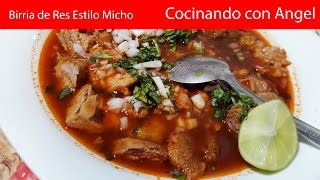 Birria de Res Estilo Michoacán  Recetas deliciosas [upl. by Holman]