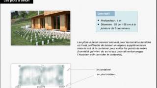 Les fondations pour maison container [upl. by Mott]