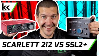 Focusrite Scarlett 2i2 vs Solid State Logic SSL2 Audio Interface [upl. by Bundy]