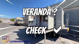 IVECO 4x4 Camper with large electric veranda MUST SEE [upl. by Nylikcaj70]