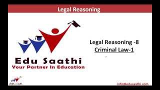 Legal Aptitude for CLAT8 Criminal Law1 Fundamentals amp Defenses  wwwedusaathicom [upl. by Verdie]