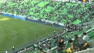 Balacera partido de futbol Santos vs Morelia como se vio en vivo por TV [upl. by Gemoets834]