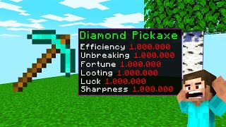 Minecraft  But Enchantment Table Give 1000000 Enchantment Level  TTG [upl. by Eimile]