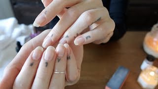 ASMR  natural nail care routine  whisper ZZZZzzzzzz [upl. by Weissmann]