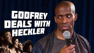 Comedian Godfery Deals With Heckler [upl. by Irmo]