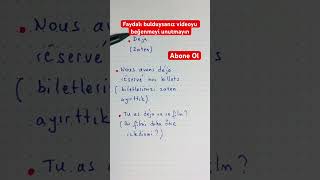 FRANSIZCA ÖĞREN dilöğren fransızca languagelearning [upl. by Pasol]