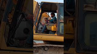 Kid operating ExcavatorviralvideoshortsJCBExcavatorViral [upl. by Reprah348]