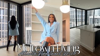 MOVING VLOG MIDTOWN ATLANTA APARTMENT TOURS LUXURY HIGH RISE LIFE amp IM AN APARTMENT LOCATOR NOW [upl. by Steinway301]