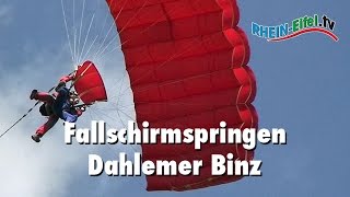 Fallschirmspringen  Eifel  Dahlemer Binz  RheinEifelTV [upl. by Adlog]