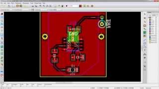 KiCad 30  PCB Layout with PCBnew  Getting To Blinky KiCad Tutorial  Part 6 [upl. by Hardigg208]