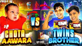 Chota AAWARA Vs Allied Twins Brother  Rare Collection Versus  Free Fire [upl. by Gage]