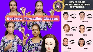 Eyebrow threading classes 2024  beautician makeup mehandiartist freeclass chennaiazhagi [upl. by Dorsy425]