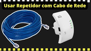 Como configurar um repetidor COM CABO  RJ45 📶 Configurar Repetidor via Cabo 📶 AMPLIAÇÃO DO WiFi [upl. by Ardie]