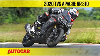 2020 TVS Apache RR 310 BS6 Review  Track Ride  Autocar India [upl. by Figone]