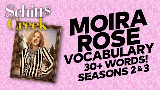 Moira Roses Vocabulary  Schitts Creek Seasons 2 amp 3 [upl. by Wivinah]