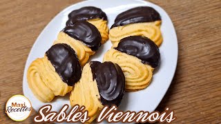 Sablés Viennois au Chocolat Spritz  Recette Facile et Rapide [upl. by Lottie]