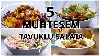 5 Mükemmel Tavuklu Salata Tarifi  Ev Yapımı Harika Salata Tarifleri  Yapyecom [upl. by Adiv]