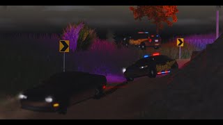 Sheriff car FALLS off HIGHROCK While chasing RACERS ERLC [upl. by Urina440]