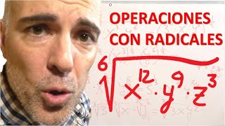 OPERACIONES CON RADICALES SIMPLIFICAR RAÍCES [upl. by Rizzi249]