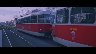 Czech Republic Prague Ořechovka Tram Stop [upl. by Fina]