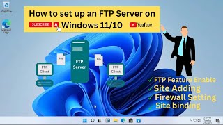 How to Setup FTP Server on Windows 1110  Setup FTP Server on windows [upl. by Cerell653]