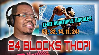 GETTING 24 BLOCKS IS WILD The TRUTH About Wilt Chamberlains QUINTUPLEDOUBLE [upl. by Ahsieni933]