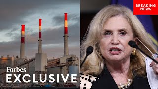 Carolyn Maloney Pledges To Shut Down Big Allis Power Plant As She Courts Environmental Orgs In NYC [upl. by Dara771]