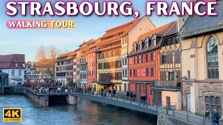 Amazing Strasbourg France City Tour 🇫🇷 4K Street Walk HDR [upl. by Raffo]