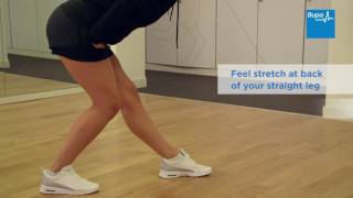 How to do a hamstring stretch  Bupa Health [upl. by Namhcan]