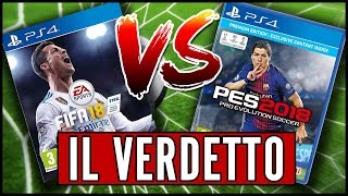 FIFA 18 VS PES 2018 Qual è il migliore in assoluto DOPPIA RECENSIONE [upl. by Kandace307]