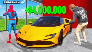 Stealing SUPERHERO Cars In GTA 5 [upl. by Uriel]