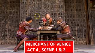 Merchant of Venice  Act 4  Scene 1 amp 2 [upl. by Sidwell]