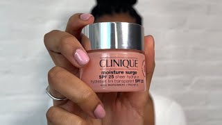 NEW LAUNCH Clinique Moisture Surge 100H now with SPF 25 ☀️ Hydration 🤝 SPF leaving no white cast [upl. by Adnir]