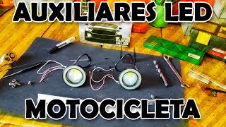 ✅ FAROS AUXILIARES LED PARA MOTO ✅ CBX250 HONDA [upl. by Iila]