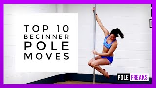 Top 10 Beginner Pole Moves [upl. by Aleron]