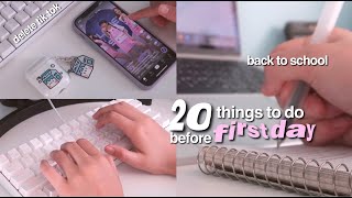 20 things you NEED to do before the first day of school 💯 back to school [upl. by Linson]