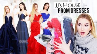 TRYING JJsHOUSE PROM DRESSES [upl. by Ahsekan888]