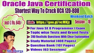 OCJA  Java 8  Lambda Expressions for Multithreading amp Collections  by Durga On 08072018 [upl. by Frost]