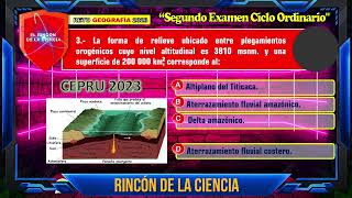 📢2º EXAMEN CEPRU ORDINARIO 2023  GEOGRAFÍA👨‍🏫 [upl. by Marienthal]