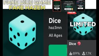 Watch out for this Dice Game Scam by a Fake Hazem [upl. by Hound]