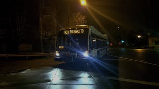 Ride CTA Bus Route N53 Pulaski Night Bus from Irving Pk Blue to Harrison on a 2015 Nova Bus 8163 [upl. by Arihsan]