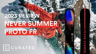 2023 Never Summer Proto FR Snowboard Review 2024 Same Tech Different Graphic  Curated [upl. by Attenwad]