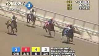 Bernardini  2006 Withers Stakes [upl. by Aleihs274]