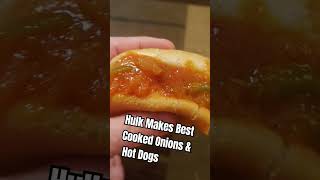 The Best Cooked Onions amp Hot Dogs Recipe Below [upl. by Ocirne]