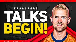 BREAKING DE LIGT Talks BEGIN Man Utd Transfer News [upl. by Iot]