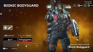 APEX LEGENDS  Gibraltar  Legendary  Bionic Bodyguard [upl. by Anetta614]