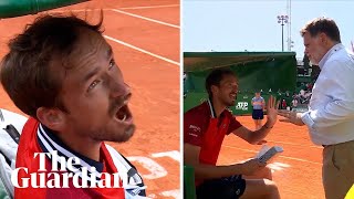 Its out Medvedev rages at officials in two different outbursts at Monte Carlo [upl. by Osman]